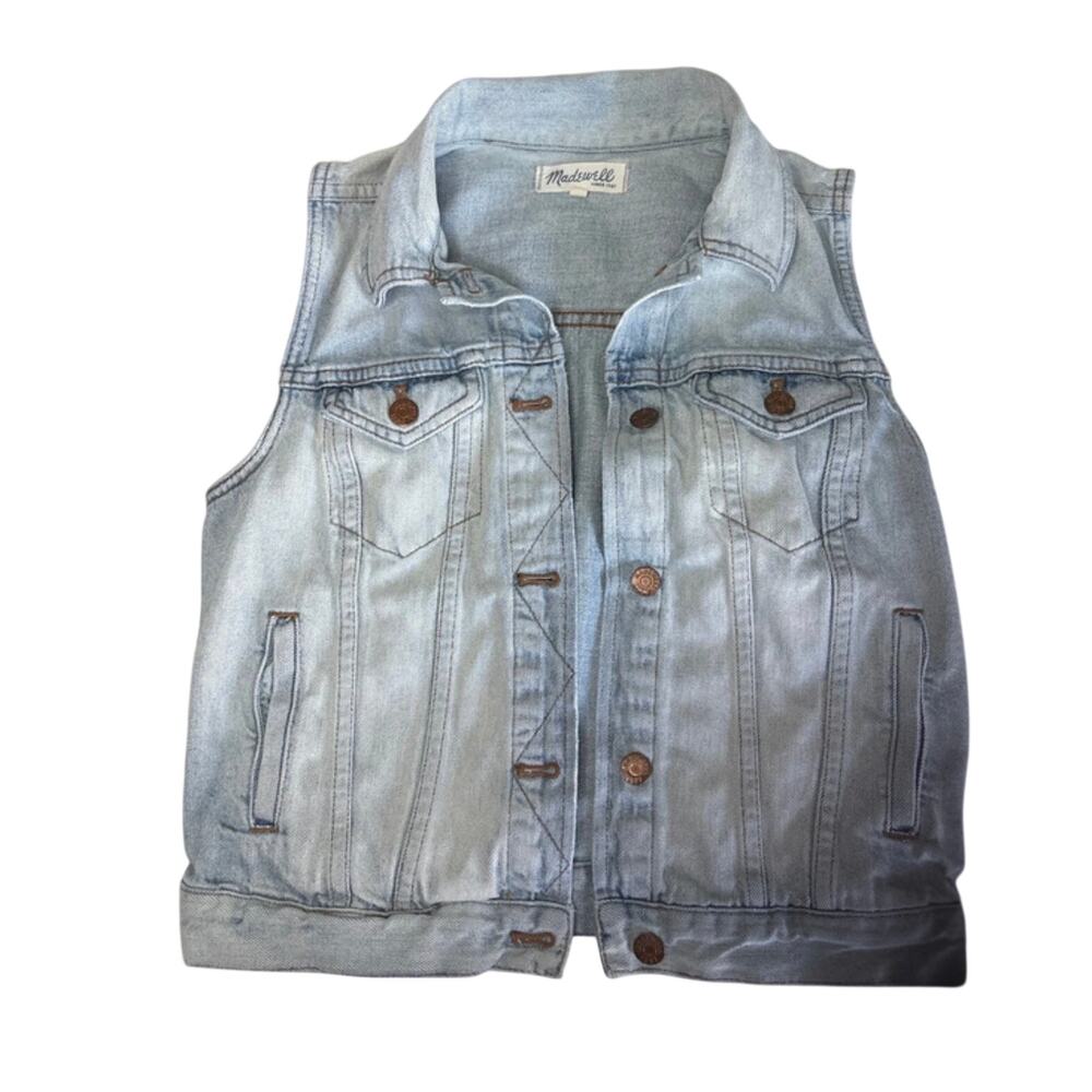 Madewell Denim Jean Vest Size M